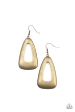 Load image into Gallery viewer, Paparazzi Accessories Irresistibly Industrial - Brass Earrings
