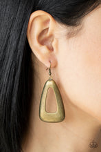Load image into Gallery viewer, Paparazzi Accessories Irresistibly Industrial - Brass Earrings
