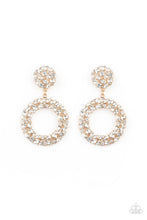 Load image into Gallery viewer, Party Ensemble - Gold Paparazzi Earrings
