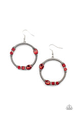 Load image into Gallery viewer, Paparazzi Accessories Glamorous Garland - Red Earrings
