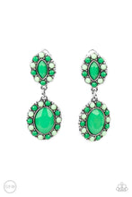 Load image into Gallery viewer, Paparazzi &quot;Positively Pampered &quot;- Green Clip-on Earrings
