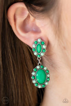 Load image into Gallery viewer, Paparazzi &quot;Positively Pampered &quot;- Green Clip-on Earrings
