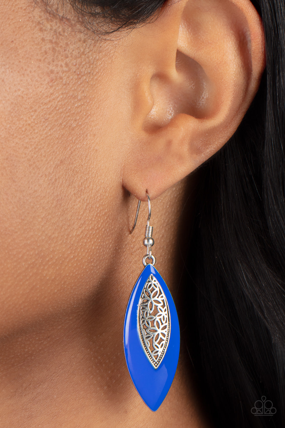 Paparazzi Accessories Venetian Vanity - Blue Earrings