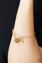 Load image into Gallery viewer, Come What May and Love It - Gold Paparazzi Accessories
