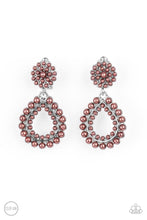 Load image into Gallery viewer, Discerning Droplets - Brown Clip-on Paparazzi Earrings
