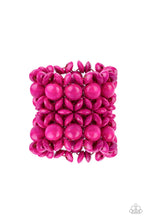 Load image into Gallery viewer, Paparazzi &quot;Island Mixer&quot; - Pink Wooden Bracelet
