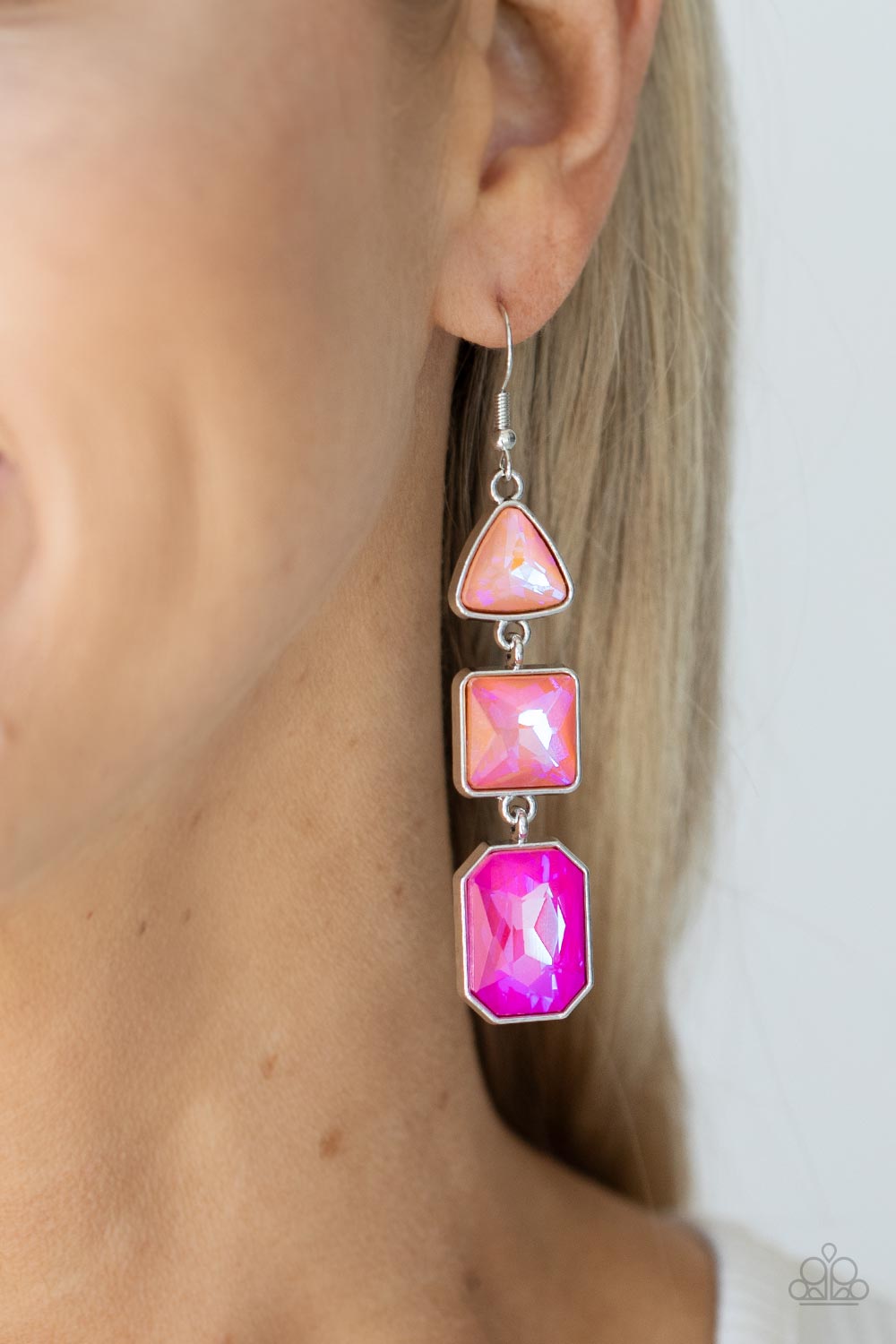 Cosmic Culture - Pink Paparazzi Earrings