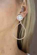 Load image into Gallery viewer, Fairytale Finish - Rose Gold Paparazzi Earrings
