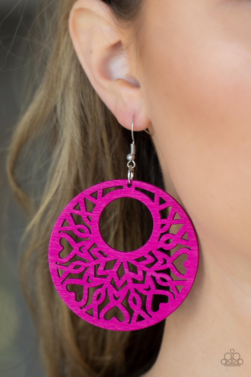 Tropical Reef - Pink Paparazzi Earrings