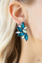 Load image into Gallery viewer, Instant Iridescence - Blue Paparazzi Earrings
