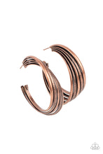 Load image into Gallery viewer, In Sync - Copper Paparazzi Earrings
