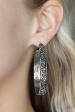 Load image into Gallery viewer, Bossy and Glossy - Silver Paparazzi Earrings
