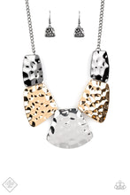 Load image into Gallery viewer, Paparazzi HAUTE Plates - Silver - Gold -  Necklace
