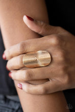 Load image into Gallery viewer, Urban Labyrinth - Gold Paparazzi Ring
