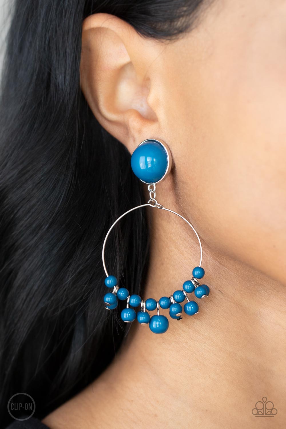 Cabaret Charm - Blue Paparazzi Accessories