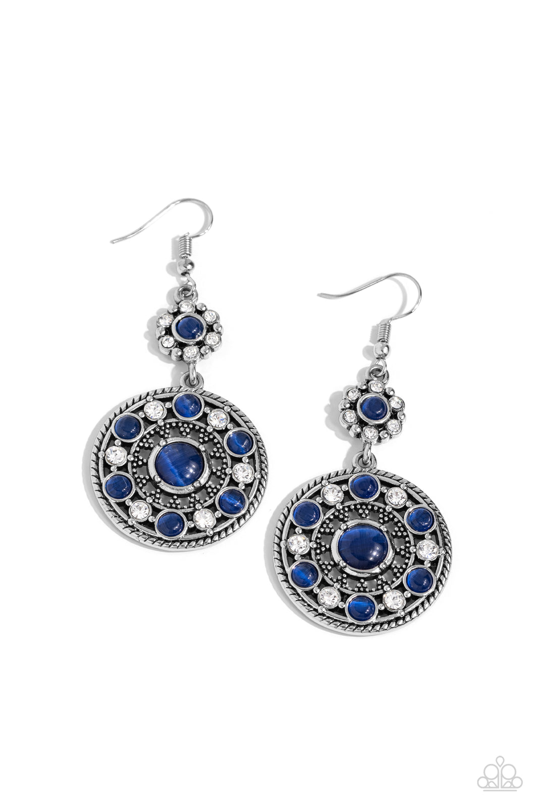 Party at My PALACE - Blue Paparazzi Earrings