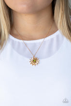 Load image into Gallery viewer, Formal Florals - Gold Paparazzi Accessories
