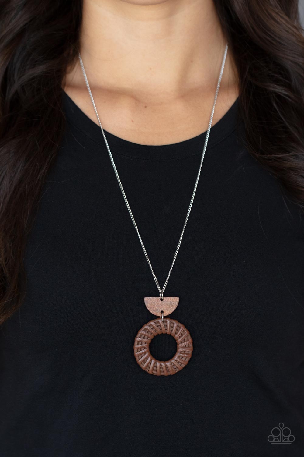 Homespun Stylist - Brown Paparazzi Necklace