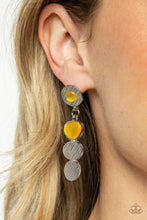 Load image into Gallery viewer, Asymmetrical Appeal - Yellow💖 Paparazzi Earrings
