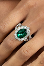 Load image into Gallery viewer, Oval Office Opulence - Green Paparazzi Ring
