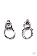 Load image into Gallery viewer, Dynamically Linked - Black Paparazzi Earrings
