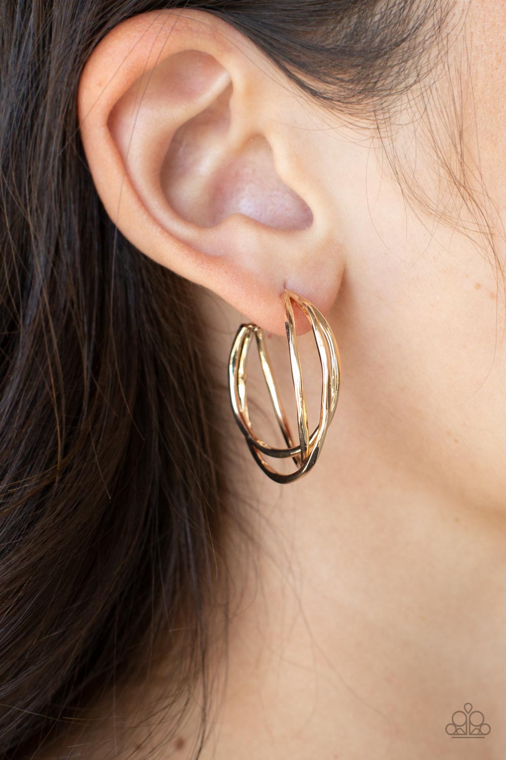 City Contour - Gold Paparazzi Accessories