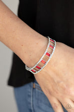 Load image into Gallery viewer, Paparazzi Accessories Industrial Icing - Red Bracelet
