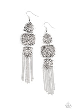 Load image into Gallery viewer, Eastern Elegance - Silver Paparazzi Earrings
