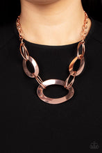 Load image into Gallery viewer, METALHEAD Count - Copper Paparazzi Necklace
