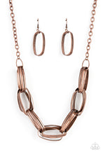Load image into Gallery viewer, Fiercely Flexing - Copper Paparazzi Necklace
