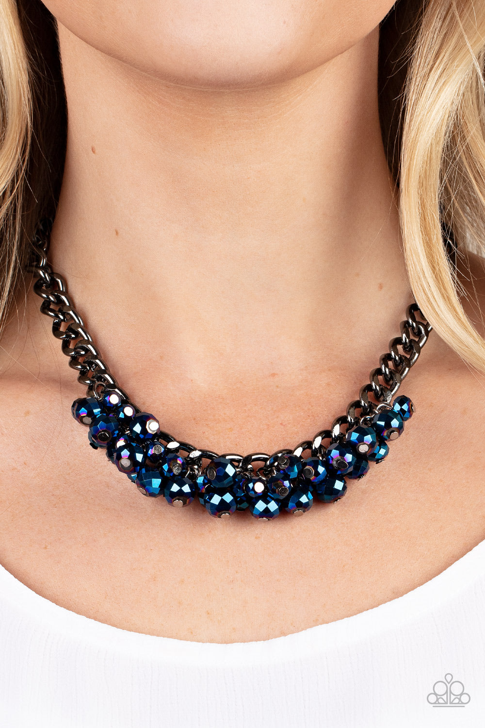Galactic Knockout - Blue Paparazzi Accessories