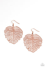 Load image into Gallery viewer, Palm Palmistry - Copper Paparazzi Earrings
