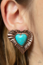 Load image into Gallery viewer, Rustic Romance - Copper Paparazzi Earrings
