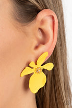 Load image into Gallery viewer, Hawaiian Heiress - Yellow Paparazzi Earrings
