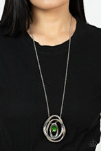 Load image into Gallery viewer, Luminous Labyrinth - Green Paparazzi Necklace
