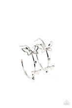 Load image into Gallery viewer, Paparazzi Full Out Flutter - White💖Earrings
