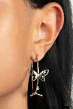 Load image into Gallery viewer, Paparazzi Full Out Flutter - White💖Earrings
