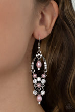 Load image into Gallery viewer, Back In The Spotlight - Pink Paparazzi Earrings

