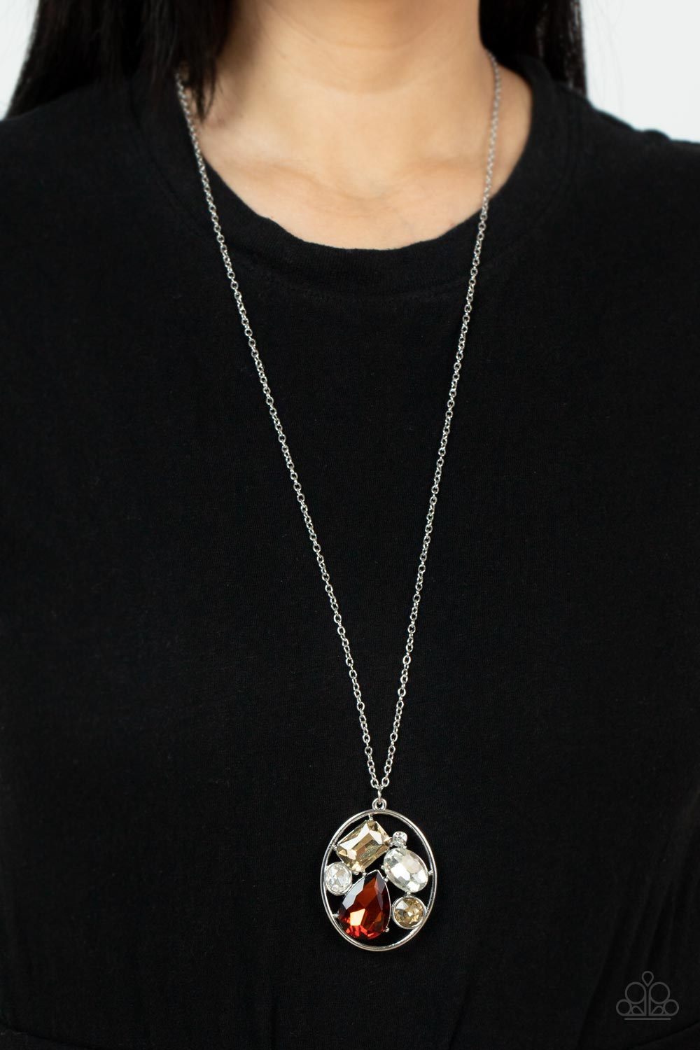 Scandalously Scattered - Brown Paparazzi Necklace