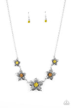 Load image into Gallery viewer, Wallflower Wonderland - Yellow Paparazzi Necklace
