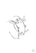 Load image into Gallery viewer, Full Out Flutter - Pink Paparazzi Earrings
