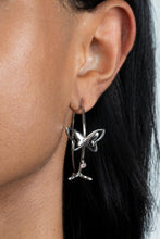 Load image into Gallery viewer, Full Out Flutter - Pink Paparazzi Earrings
