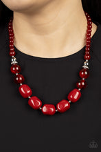 Load image into Gallery viewer, Ten Out of TENACIOUS - Red Paparazzi Necklace
