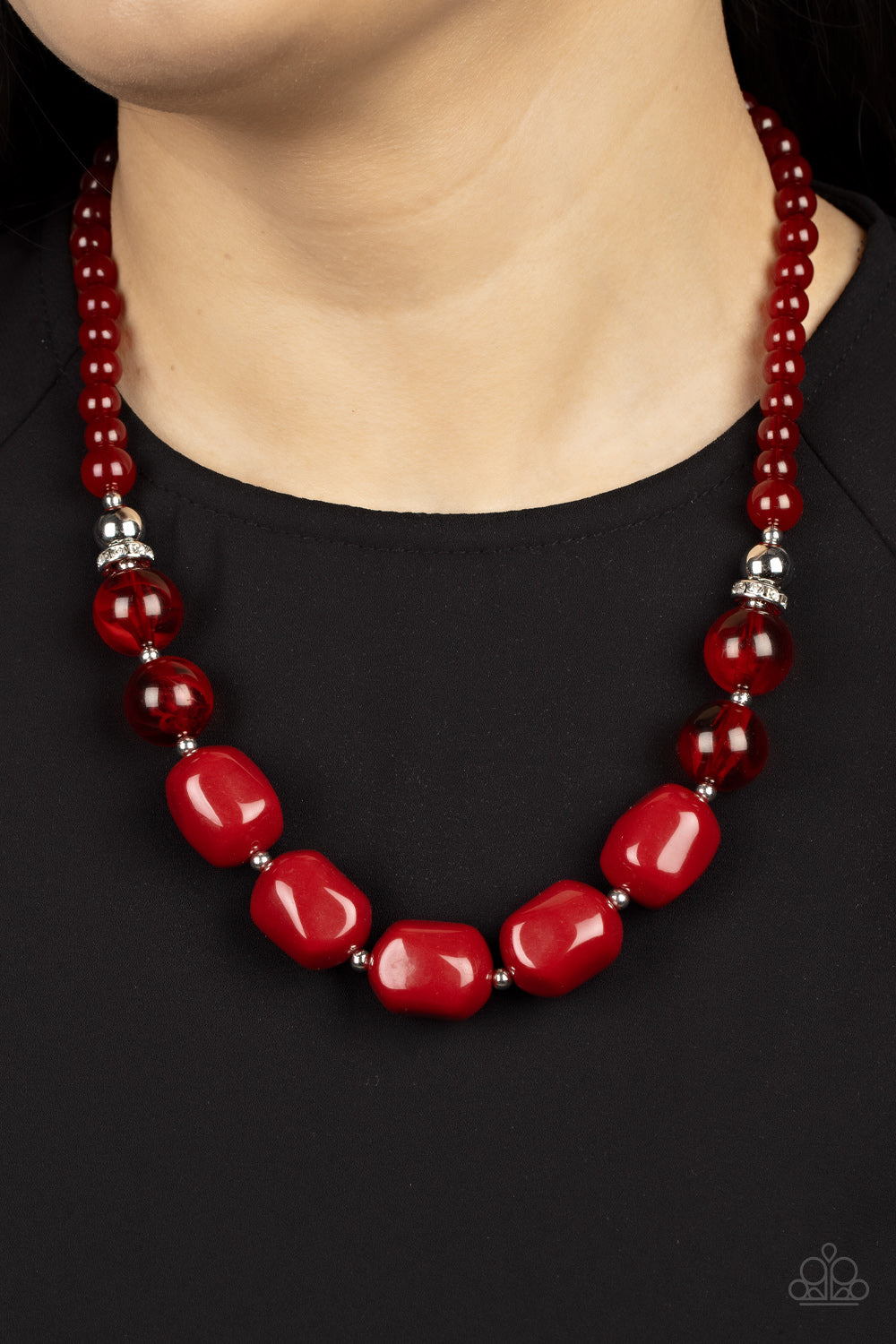 Ten Out of TENACIOUS - Red Paparazzi Necklace