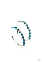Load image into Gallery viewer, Photo Finish - Blue Earrings Paparazzi Accessories
