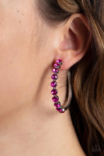 Load image into Gallery viewer, Photo Finish - Pink Paparazzi Earrings
