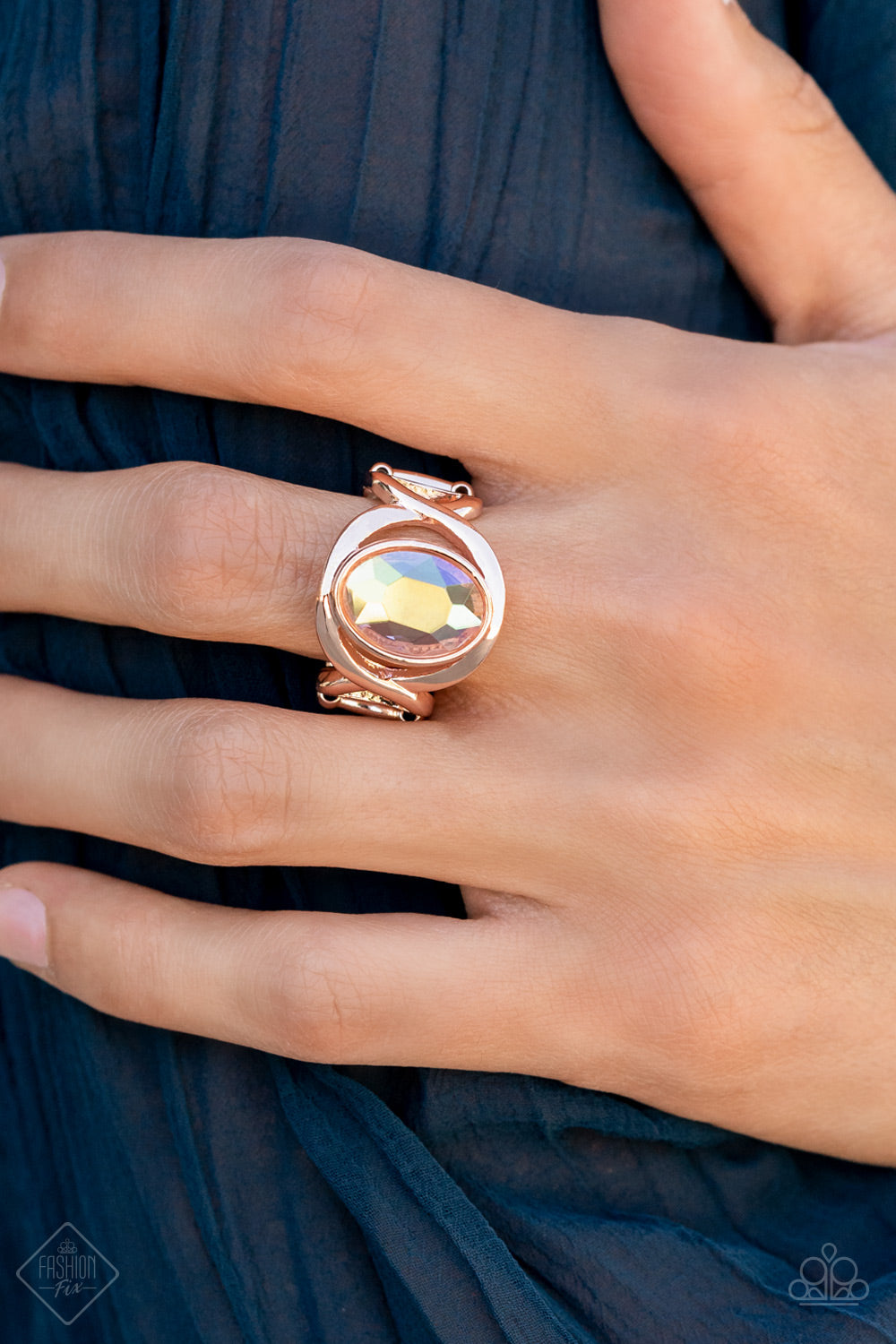 Mystical Treasure - Rose Gold Paparazzi Ring September Fashion Fix 2021