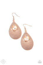 Load image into Gallery viewer, Tranquil Trove ~ Rose Gold Earrings ~  September 2021 Fashion Fix ~ Paparazzi
