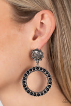 Load image into Gallery viewer, Playfully Prairie - Black Paparazzi Earrings
