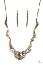 Load image into Gallery viewer, Mixed Metal Mecca - Brass Paparazzi Necklace
